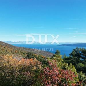 OPATIJA, BRSEČ, NAČINOVIĆI- građevinsko zemljište 3250m2 s projektom za 7 villa i s panoramskim pogledom na more 
