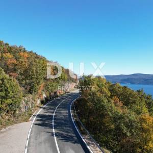 OPATIJA, BRSEČ, PLOMIN - poljoprivredno zemljište 3100m2 s panoramskim pogledom na more 