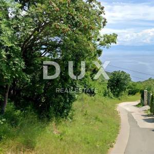 OPATIJA, BRSEČ - Urbanizirano zemljište s pogledom na slikovit obzor Kvarnerskog zaljeva
