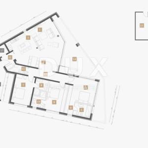 OPATIJA, CENTAR - arhitektonsko remek djelo iznad centra Opatije, cijela etaža s pogledom, garaža, bazen