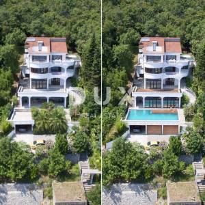 OPATIJA, CENTAR - dvoetažni stan 200m2 na 2.katu 3S+DB s panoramskim pogledom na more + okoliš 100m2