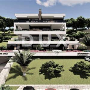 OPATIJA, CENTAR - ekskluzivan stan iznad centra Opatije u novogradnji s panoramskim pogledom na more, garažom i jacuzzijem ...