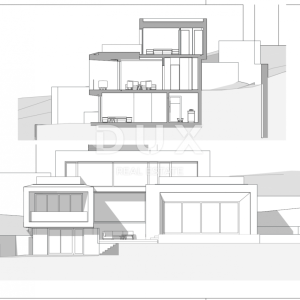 OPATIJA, CENTAR- građevinsko zemljište 2864m2 S GRAĐ. DOZVOLOM!!! za 3 ville i panoramskim pogledom na more