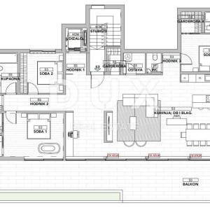 OPATIJA, CENTAR - jedinstveni penthouse s krovnim bazenom iznad centra Opatije, garaža, panoramski pogled