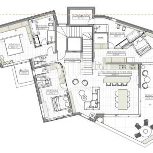 OPATIJA, CENTAR – luksuzan penthouse u centru Opatije, privatna pozicija i krovni bazen, samo 200m od mora