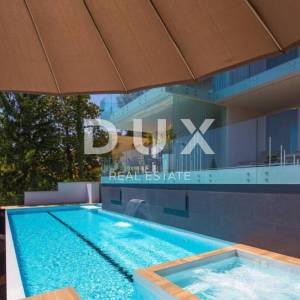 OPATIJA, CENTAR - luksuzan stan u novogradnji s bazenom, pogled, 150m od mora