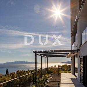 OPATIJA, CENTAR – luksuzna etaža od 300m2 u novogradnji s garažom, panoramski pogled na more