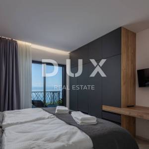 OPATIJA, CENTAR – luksuzna etaža od 300m2 u novogradnji s garažom, panoramski pogled na more