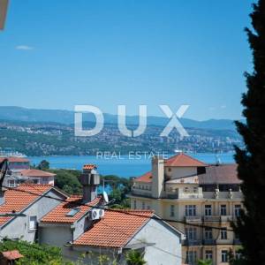 OPATIJA, CENTAR – moderan stan za najam s pogledom na more, 70 m od plaže