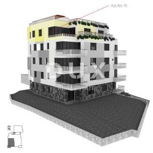 OPATIJA, CENTAR - novogradnja, veći stan u centru Opatije s krovnom terasom i panoramskim pogledom na more, garaža, terasa...