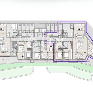 OPATIJA, CENTAR - posebna novogradnja u centru Opatije, stan s garažom, terasom i teretanom