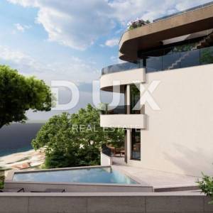 OPATIJA, CENTAR - posebna novogradnja u centru Opatije, s pogledom na more, garažom, samo 400m od mora