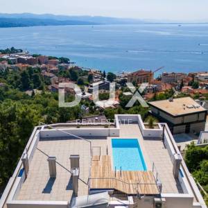 OPATIJA, CENTAR - PRILIKA - ekskluzivan stan u novogradnji s pogledom na more, zajednički bazen, garaža