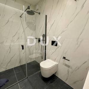 OPATIJA, CENTAR - stan 132m2 u novogradnji s vrtom, bazenom, garažom, pogled na more, centar Opatije