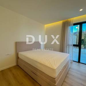 OPATIJA, CENTAR - stan 132m2 u novogradnji s vrtom, bazenom, garažom, pogled na more, centar Opatije
