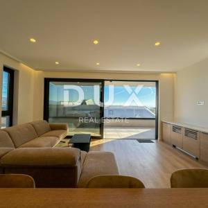 OPATIJA, CENTAR - stan 132m2 u novogradnji s vrtom, bazenom, garažom, pogled na more, centar Opatije
