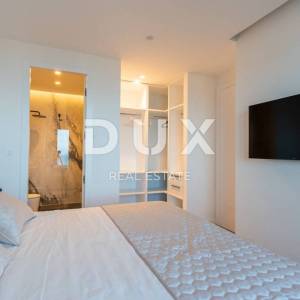 OPATIJA, CENTAR - stan 132m2 u novogradnji s vrtom, bazenom, garažom, pogled na more, centar Opatije