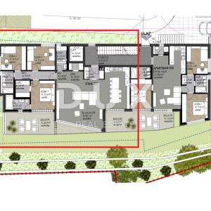 OPATIJA, CENTAR- stan 157.42m2 DB+3S s panoramskim pogledom na more- 1.KAT- STAN 201