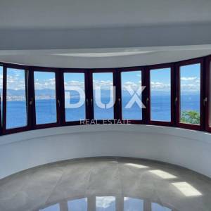OPATIJA, CENTAR- stan 170m2 na 1.katu 2S+DB s panoramskim pogledom na more + okoliš 100m2