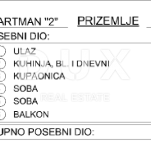 OPATIJA, CENTAR- stan novogradnja 80,10m2 s panoramskim pogledom na more + okoliš 68,06m2 - APARTMAN 2