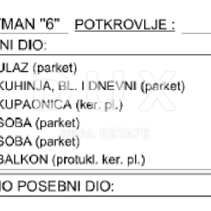 OPATIJA, CENTAR- stan novogradnja 77,09m2 s panoramskim pogledom na more- APARTMAN 6