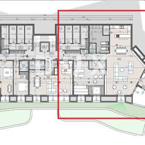OPATIJA, CENTAR - stan prizemlje 172m2 s pogledom na more wellnessom i teretanom K2