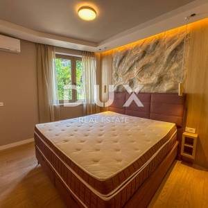 OPATIJA, CENTAR – stan za najam u luksuznoj novogradnji s pogledom i garažom, samo 80m od Lungomare