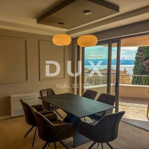 OPATIJA, CENTAR – stan za najam u luksuznoj novogradnji s pogledom i garažom, samo 80m od Lungomare