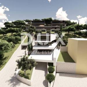 OPATIJA, CENTAR - zemljište s projektom za 5 luksuzna stana s bazenima, panoramski pogled na more