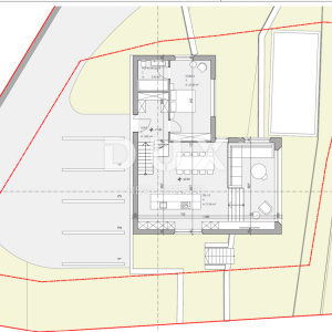 OPATIJA, CENTAR - zemljište 929m2 za vilu s bazenom s građevinskom dozvolom, centar Opatije, panoramski pogled