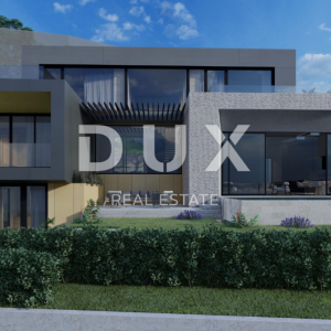 OPATIJA, CENTAR - zemljište 929m2 za vilu s bazenom s građevinskom dozvolom, centar Opatije, panoramski pogled