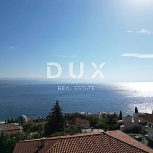 OPATIJA, CENTAR - zemljište 929m2 za vilu s bazenom s građevinskom dozvolom, centar Opatije, panoramski pogled