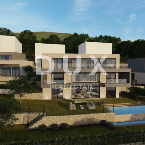 OPATIJA, CENTAR - zemljište 1008m2 za vilu 400m2 iznad centra Opatije s građevinskom dozvolom, panoramski pogled na more ...