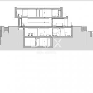 OPATIJA, CENTAR - zemljište 1008m2 za vilu 400m2 iznad centra Opatije s građevinskom dozvolom, panoramski pogled na more ...