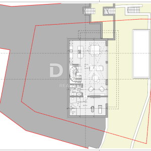 OPATIJA, CENTAR - zemljište 1008m2 za vilu 400m2 iznad centra Opatije s građevinskom dozvolom, panoramski pogled na more ...