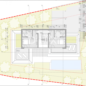OPATIJA, CENTAR - zemljište 921m2, u centru Opatije s građevinskom dozvolom za vilu s bazenom, panoramski pogled na more