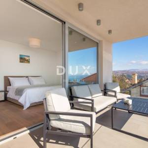 OPATIJA, CENTAR – zimski najam – prostrani apartman s pogledom na more, garažom i terasom