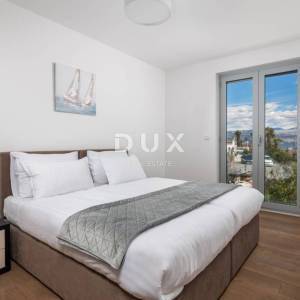 OPATIJA, CENTAR – zimski najam – prostrani apartman s pogledom na more, garažom i terasom