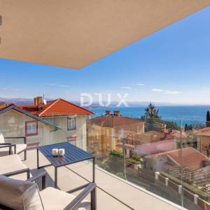 OPATIJA, CENTAR – zimski najam – prostrani apartman s pogledom na more, garažom i terasom