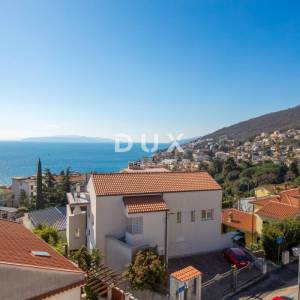 OPATIJA, CENTAR – zimski najam – prostrani apartman s pogledom na more, garažom i terasom