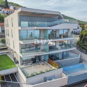OPATIJA, CENTAR – zimski najam – prostrani apartman s pogledom na more, garažom i terasom