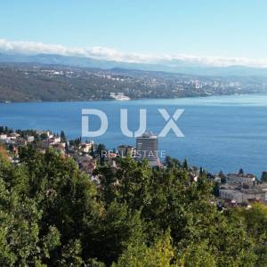OPATIJA - građevinsko zemljište 1400m2 S LOKACIJSKOM DOZVOLOM!!! i panoramskim pogledom na more