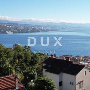 OPATIJA - građevinsko zemljište 1400m2 S LOKACIJSKOM DOZVOLOM!!! i panoramskim pogledom na more