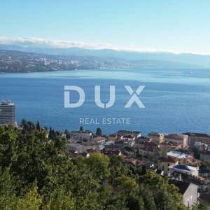 OPATIJA - građevinsko zemljište 1400m2 S LOKACIJSKOM DOZVOLOM!!! i panoramskim pogledom na more