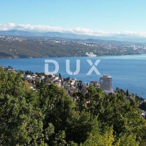 OPATIJA - građevinsko zemljište 1400m2 S LOKACIJSKOM DOZVOLOM!!! i panoramskim pogledom na more