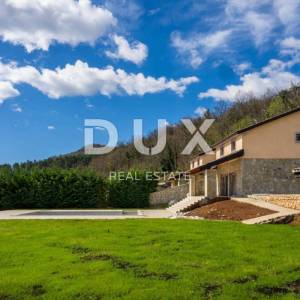 OPATIJA, IČIĆI, ANIČIĆI - ville 500m2 započeta gradnja (2 kom) s bazenom i panoramskim pogledom na more + okolić 2500m2