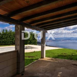 OPATIJA, IČIĆI, ANIČIĆI - ville 500m2 započeta gradnja (2 kom) s bazenom i panoramskim pogledom na more + okolić 2500m2