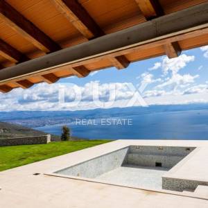 OPATIJA, IČIĆI, ANIČIĆI - ville 500m2 započeta gradnja (2 kom) s bazenom i panoramskim pogledom na more + okolić 2500m2