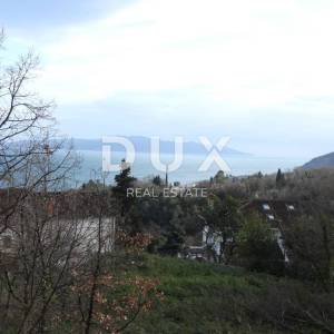 OPATIJA, IČIĆI - građevinsko zemljište 1400m2 S LOKACIJSKOM DOZVOLOM!! i s pogledom na more za stambenu zgradu–stanove /apartmane