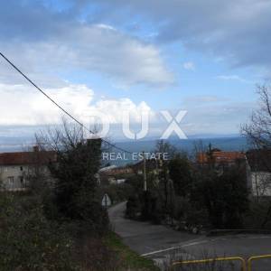 OPATIJA, IČIĆI - građevinsko zemljište 1400m2 S LOKACIJSKOM DOZVOLOM!! i s pogledom na more za stambenu zgradu–stanove /apartmane